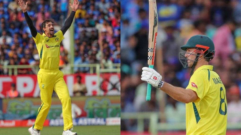 IND Vs AUS 2nd ODI Mitchell Starc S 5 For And Mitchell Marsh S