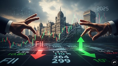 FIIs Sell ₹110 Cr/Hr in 2025; DIIs' ₹510 Cr/Hr Buying Powers Indian Market.