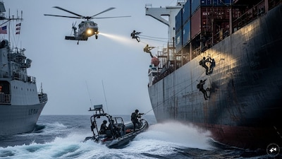 US raided Chinese Ship