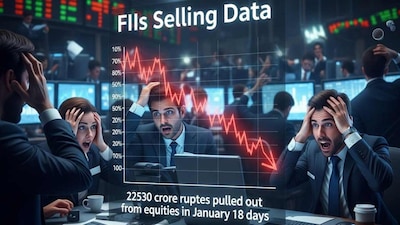 FIIs Continue Selling Spree: ₹22,530 Crore Withdrawn from Indian Equities in January