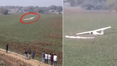 Indian Army Training Aircraft Crashes into Pond in Prayagraj