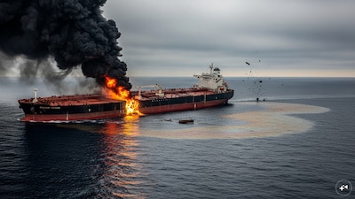 सबसे बड़ा हमला! दो तेल टैंकरों पर अटैक, सप्लाई पर संकट की खबर से क्रूड में तूफानी  तेजी - CNBC Awaaz