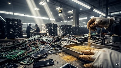 China's E-Waste Gold Rush: Extracting Gold in 20 Mins, Cheapest Method Ever!
