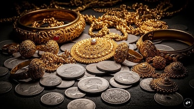 सोना-चांदी फिर धड़ाम: रिकॉर्ड हाई से सिल्वर ₹1.59 लाख सस्ती, सोना भी लुढ़का.