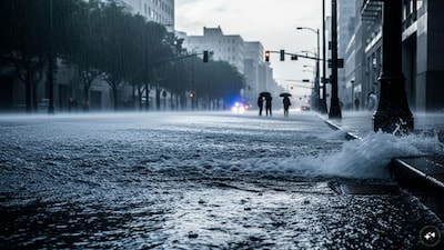 Weather Alert, heavy rain alert