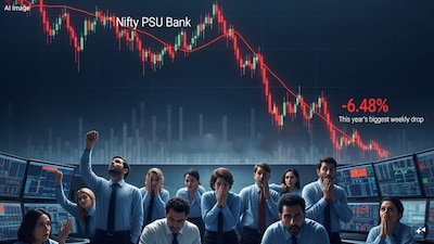 Market Crashes Second Week Amidst West Asia Tensions; Nifty Bank Sees 14-Month Low