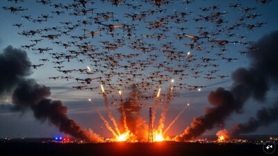 Drones Massive Attack (Image Source- generated By AI)