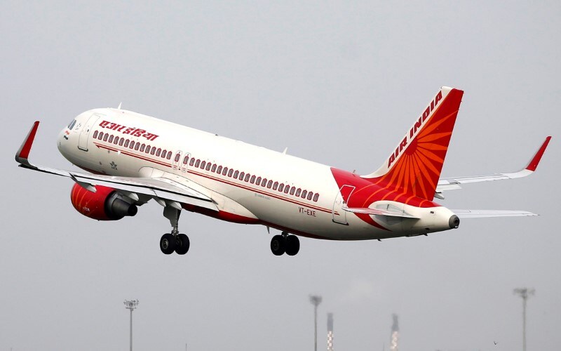 FILE PHOTO: An Air India aircraft takes off from the Sardar Vallabhbhai Patel International Airport in Ahmedabad