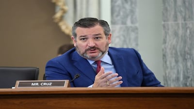 U.S. Senator Ted Cruz (R-TX) asks a question during an oversight hearing held by the U.S. Senate Commerce, Science, and Transportation Committee to examine the Federal Communications Commission (FCC), in Washington, U.S. June 24, 2020.    Jonathan Newton/Pool via REUTERS