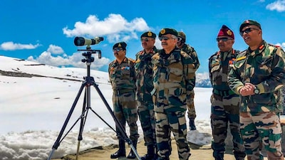 File Photo: General Officer Commanding-in-Chief Eastern Command, Lt Gen MM Naravane, review the security situation and operational preparedness in the border areas of Arunachal Pradesh, in Tawang. (PTI)