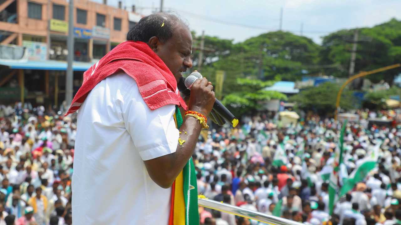 Fighting from the family stronghold in Mandya, it's a do-or-die election for HD Kumaraswamy, his party, the Janata Dal (Secular), and the Gowda family that controls the party. Former Prime Minister of India, and JDS leader, HD Deve Gowda, has seen the party’s fortunes decline from a vote share of 23% in 2018 assembly election to 9.7% in 2019 Lok Sabha Election and 13.4% in the 2023 state polls. The party that was once a significant regional player has been weakened to a point where it has had to get into an alliance with rival BJP for the 2024 Parliamentary election. The BJP got into the alliance to leave no stone unturned in its efforts to get nearly every Lok Sabha seat in Karnataka. The JDS got three seats, one for each Gowda family member fighting this election. The Vokkaliga community, which once propped up the Gowda family to their political peak, now has another choice: DK Shivakumar from the Congress.