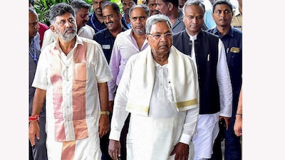 Karnataka CM Siddaramaiah and DK Shivakumar