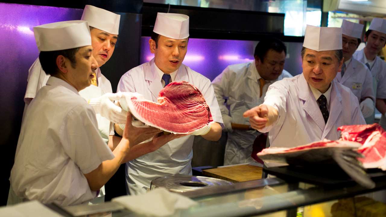 No 6. Blue Fin Tuna | Origin: Japan | This fish is mostly used in sushi and sashimi dishes. In 2019, a single Blue Fin Tuna was sold at an auction in Tokyo for $3 million setting a new world record.