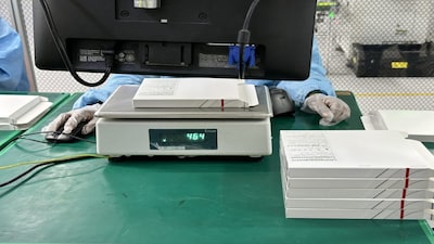 Each package is weighed precisely to ensure no components are missing. (Image: Vijay Anand)