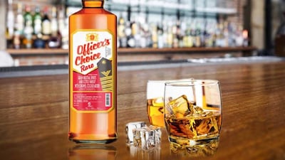 No 3. Brand name: Officer's Choice | Company: Allied Blenders and Distillers | Sales in million cases in 2022: 24.9