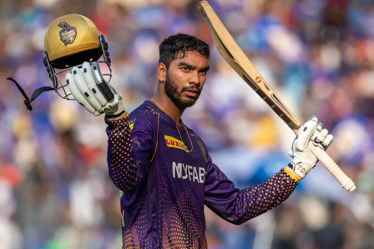 Venkatesh Iyer ended KKR's dry run of 15 years as he scored a hundred during the 2023 season of the IPL. (Image: BCCI)