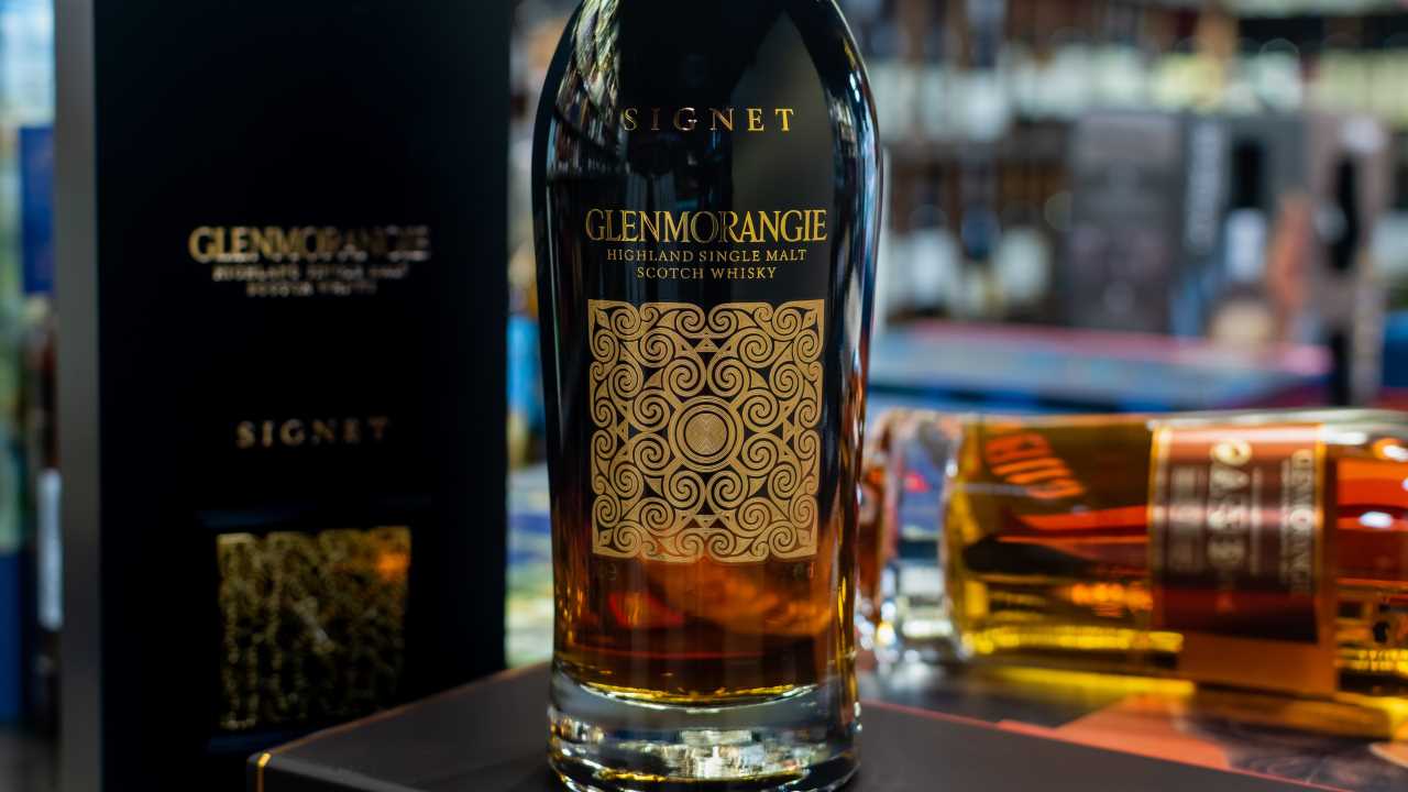 3. Glenmorangie Signet | Price: ₹23,990 | The Signet starts with the precious chocolate malt spirit, which is made just once a year in the giraffe-high stills. The espresso-like intensity fills with aromas more familiar in an Italian coffee bar. It is one of those whiskies which you have never tasted before. (Image: Shutterstock)