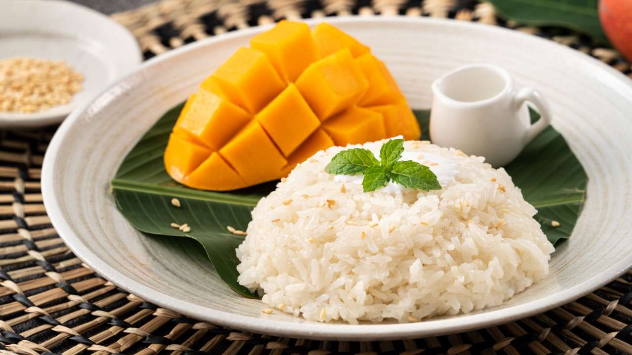 No 2. Dish: Khao Niao Mamuang | Popular in: Thailand | A Turkish rice pudding delicacy, Firin Sutlac entices with its creamy texture and subtle sweetness, baked to golden perfection. (Image: Shutterstock)