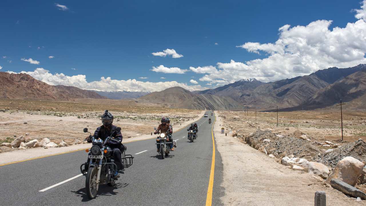 No 8. Test of endurance: Driving through the Leh-Manali Highway presents challenges such as high altitude, extreme weather conditions, and rugged terrain, making it a test of endurance and skill for drivers and their vehicles.