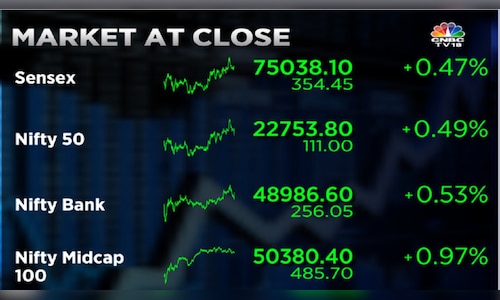 Market At Close Sensex Settles Above 75 000 Mark For First Time Nifty Hits Record High Of