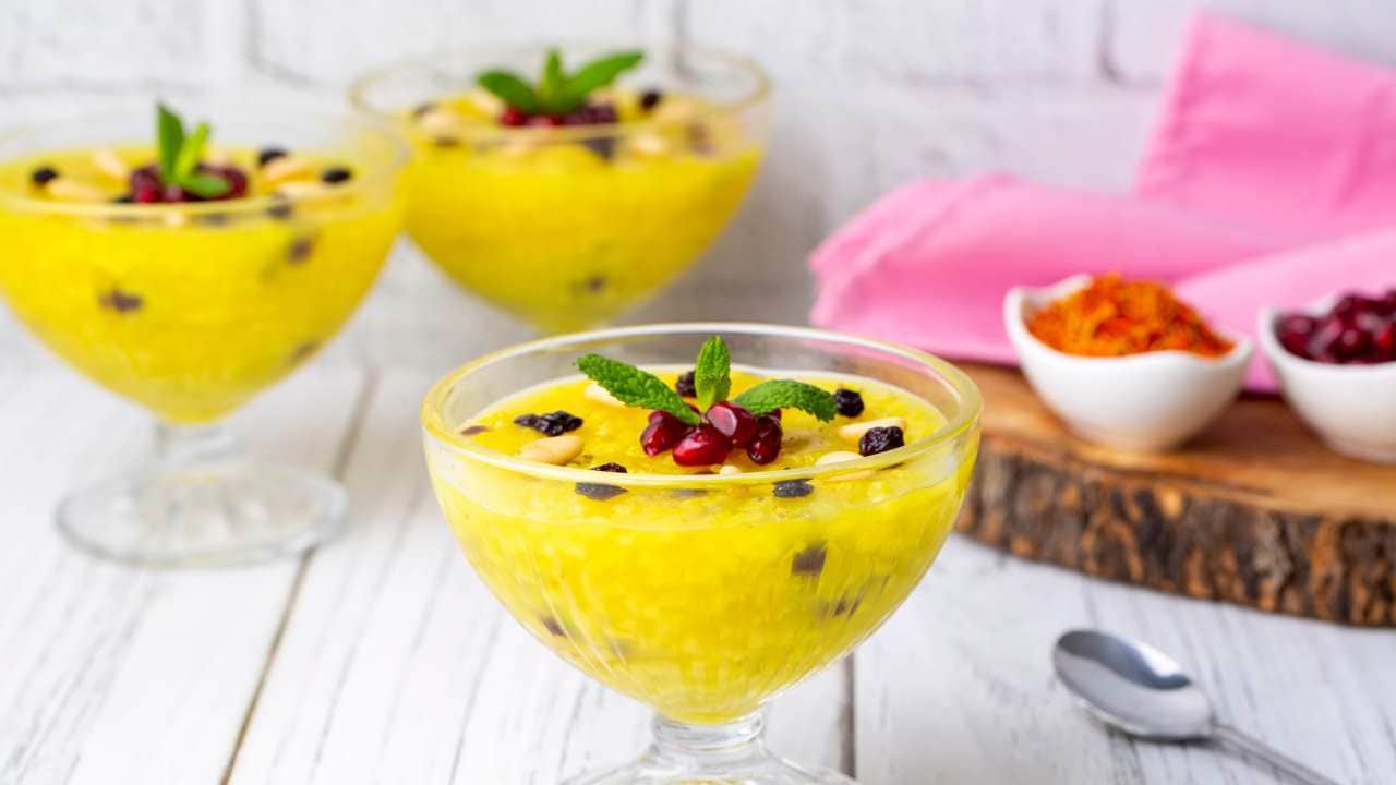 No 8. Dish: Zerde | Popular in: Turkiye | A Turkish saffron-infused rice pudding, Zerde captivates with its striking yellow color and delicate floral aroma, traditionally served during special occasions and festivities. (Image: Shutterstock)