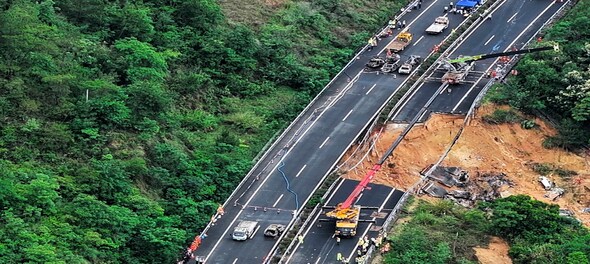 Highway collapse in China claims 36 lives, sends over 20 vehicles ...