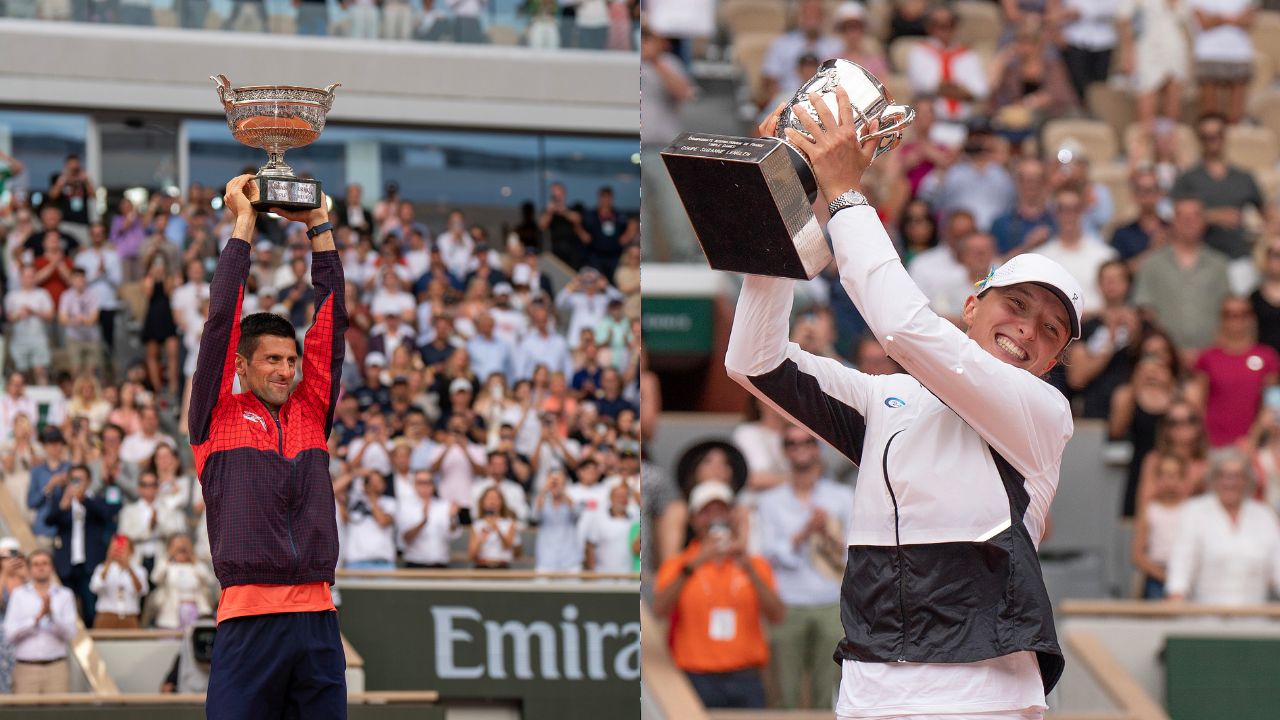 <strong>WHO ARE THE DEFENDING CHAMPIONS? </strong> Holder Novak Djokovic of Serbia is the men's world number one and won his 23rd Grand Slam title at the 2023 French Open, defeating Casper Ruud of Norway in the final.* Poland's Iga Swiatek, the women's world number one, successfully defended her French Open crown in 2023, defeating Karolina Muchova of the Czech Republic in the final.