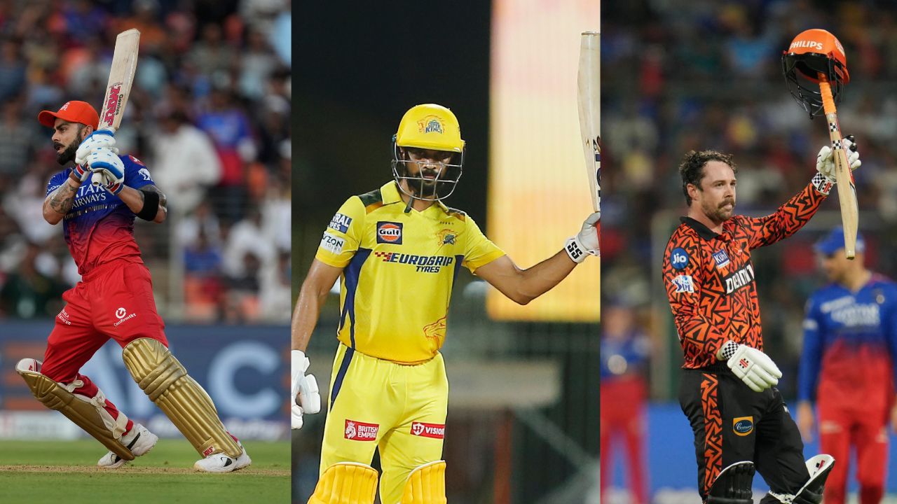 There is a three-way tussle between Virat Kohli, Ruturaj Gaikwad and Travis Head for the Orange Cap this year. Former RCB skipper Virat Kohli is the front runner with over 600 runs under his belt already. However CSK captain Ruturaj Gaikwad and SRH's Travis Head could also win the Orange Cap, given RCB are knocked out of the playoff race, while CSK and SRH will very likely feature in the playoffs. 