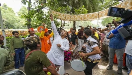 Lok Sabha results 2024: Celebrations erupt at BJP office as it set to win all 7 seats in Delhi