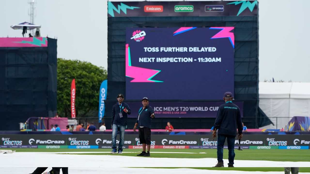 India vs Canada LIVE score, T20 World Cup: Toss delayed due wet outfield, next inspection scheduled at 9 PM IST