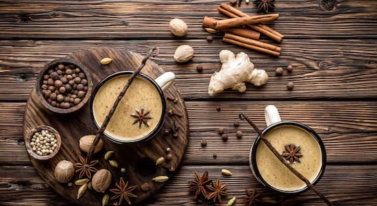 No 2. Masala Chai| Another all-time favourite, the beloved Indian spiced tea, blends black tea, milk with aromatic spices like cardamom, cinnamon, and ginger simmered in and water, creating a comforting brew that can be enjoyed throughout the day and night for its flavours and warming effects. (Image: Shutterstock)