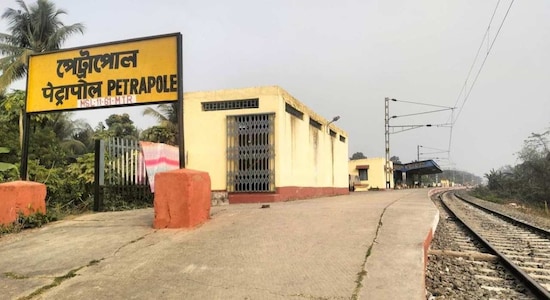 Petrapole Railway Station | Under the British rule, the Bengal Central Railway Company constructed a broad-gauge railway line connecting Dum Dum with Khulna (now in Bangladesh), via Bangaon around 174 km, which opened in stages and was completed in 1884. The lines were merged with the Eastern Bengal Railway in 1904. The Petrapole Railway Station is located in West Bengal, near the Indo-Bangladesh border and serves as a crucial transit point for exporting and importing goods between the two countries. The station is a significant hub for freight traffic, and passengers travelling to Bangladesh need a valid passports and visa for travel. (Image: Indian Railways)