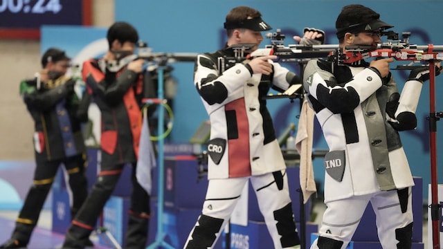 Paris Olympics 2024: Arjun Babuta Just Shy of Medal, Secures Fourth in Men's 10m Air Rifle.