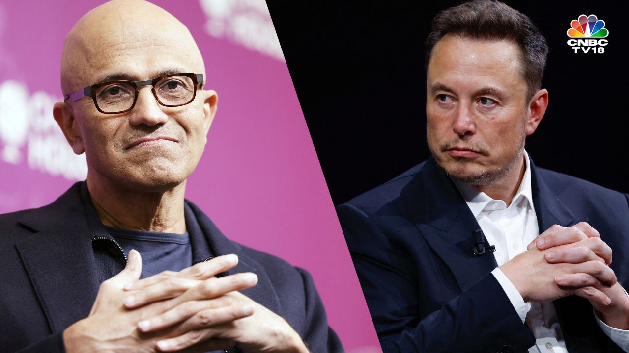 Elon Musk and Satya Nadella