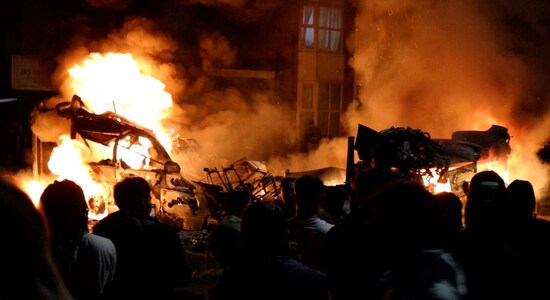 The first complaint was filed around 5 pm, according to Sky News. Images on social media showed gatherings of hundreds of people on the streets and fire being lit in the middle of a street. However, no injuries have been reported so far. Image: Reuters.