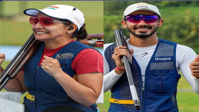 Paris 2024: Maheshwari and Anantjeet Gear Up for Skeet Mixed Team Bronze Medal Showdown.