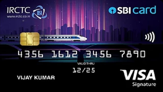 IRCTC SBI Platinum CardThis card is targeted at railway travellers. Users earn up to 10% value back as reward points on bookings made through IRCTC’s website and app. It also provides 4 complimentary railway lounge visits annually and exemptions on fuel surcharge. The card comes with an annual fee of ₹500, while a premium version, IRCTC SBI Card Premier, is available at ₹1,499. IRCTC SBI Platinum CardThis card is targeted at railway travellers. Users earn up to 10% value back as reward points on bookings made through IRCTC’s website and app. It also provides 4 complimentary railway lounge visits annually and exemptions on fuel surcharge. The card comes with an annual fee of ₹500, while a premium version, IRCTC SBI Card Premier, is available at ₹1,499.