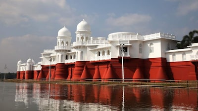 A view of Neer Mahal, a water palace at Melaghar, on the outskirts of Agartala, Tripura. (Image: Shutterstock)
