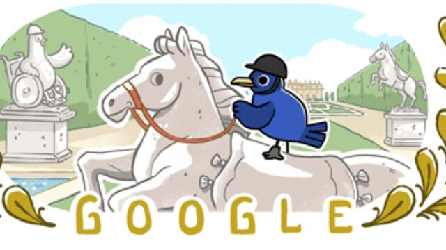 ‘Galloping for Gold’: Google Doodle Honors Equestrian Events at Paris Paralympics 2024.