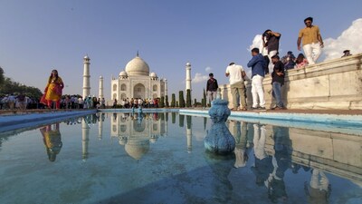 No 9. Heritage crowd-pullers | The Taj Mahal in Agra (6.26 million) was the most visited monument in 2024 for domestic visitors, followed by Sun Temple in Konark (3.57 million) and Qutub Minar in Delhi (3.20 million). All three monuments are managed by the Archaeological Survey of India, which charges an entry fee for the conservation, maintenance and development of tourist facilities.  (Image: Shutterstock)