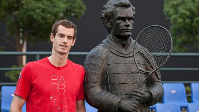 There is a tradition is Shanghai. Everytime a player wins the Shanghai Rolex Masters, they are honoured with their own terracotta warrior statue. So when in 2010, British tennis star won the tournament a statue of him was erected. The statue depicts Murray more as a samurai warrior than just a tennis player. (Image: Reuters) There is a tradition is Shanghai. Everytime a player wins the Shanghai Rolex Masters, they are honoured with their own terracotta warrior statue. So when in 2010, British tennis star won the tournament a statue of him was erected. The statue depicts Murray more as a samurai warrior than just a tennis player. (Image: Reuters)