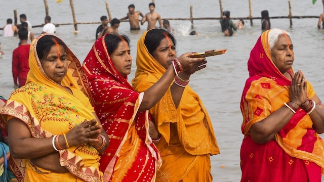 Chhath puja./PTI Chhath puja./PTI