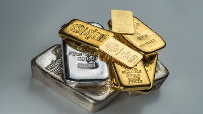 Gold gains, silver dips from record highs; Fed rate cut hopes loom