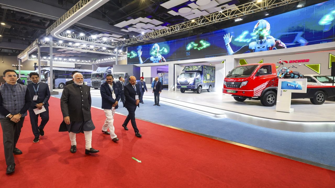 Bharat Mobility Expo Day 1: Maruti’s first e-SUV, Yamaha’s hybrid bike, TVS Motors’ CNG scooter and more