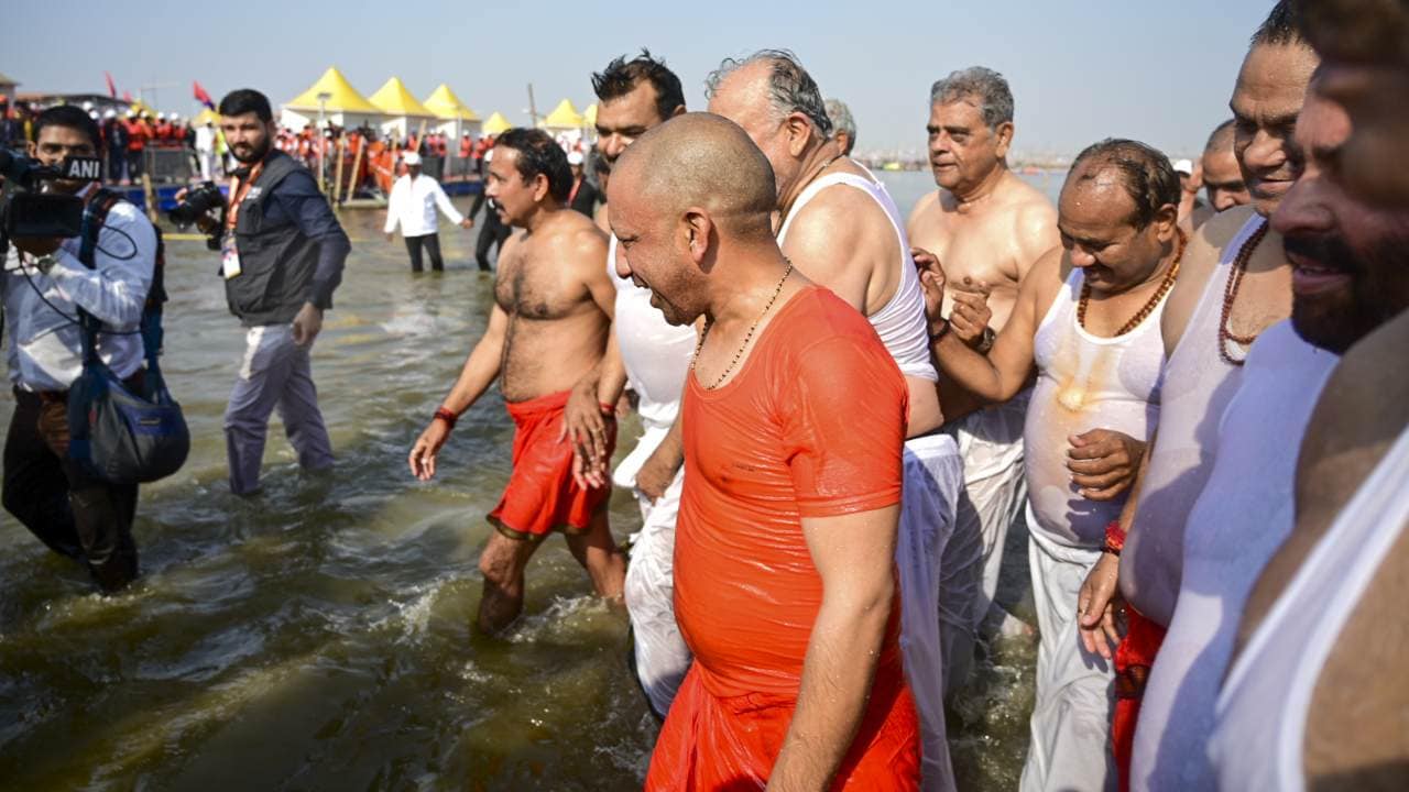 Over 100 million pilgrims take holy dip at Triveni Sangam so far