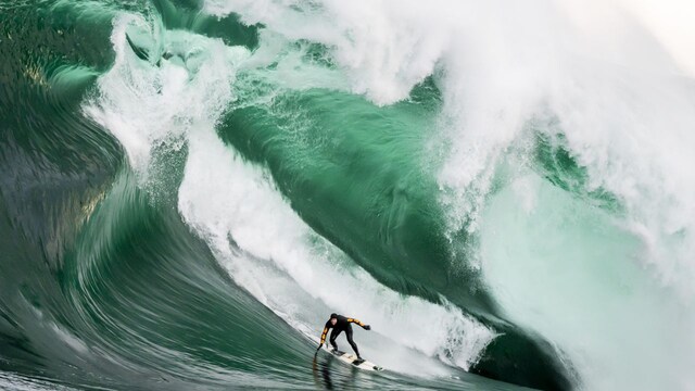 Shipstern Bluff, Tasmania, Australia | Shipstern Bluff is known for its challenging surf conditions, with waves that are unpredictable and feature multiple ledges and steps. The cold water and remote location add to the peril and surfers must be highly skilled to tackle these waves.