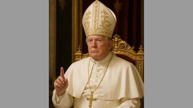 trumpope2-2025-05-45a76def23e2a9c99afbb78dcfa3c4e5 पोप लियो XIV का कहना है कि एआई ने उन्हें अपना पोप नाम चुनने में मदद की
