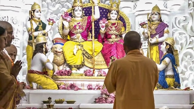 First pics of Ram Darbar's consecration held at Ram Temple in Ayodhya ...