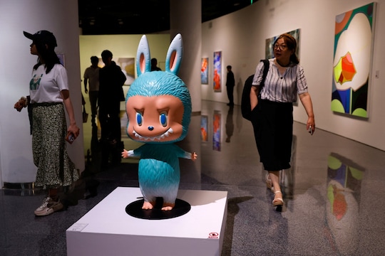 Human-sized Labubu figure sold for $150,000 in a Beijing auction on June 10 (Source: Reuters)