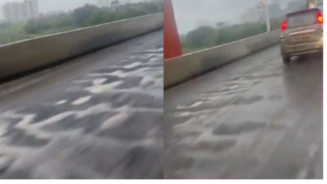 'Inauguration 4th July, potholes 5th July': Netizens on Mumbai’s Palava flyover